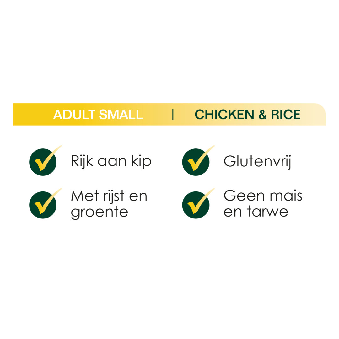 Premium Care Original Adult Small Chicken & Rice 7,5 kg